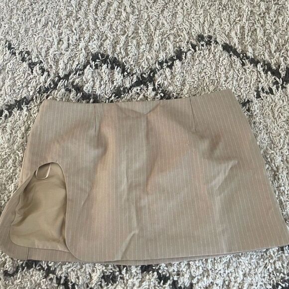 BY.DYLN x REVOLVE Zayne Skirt in Bone & White Stripe - Picture 3 of 7